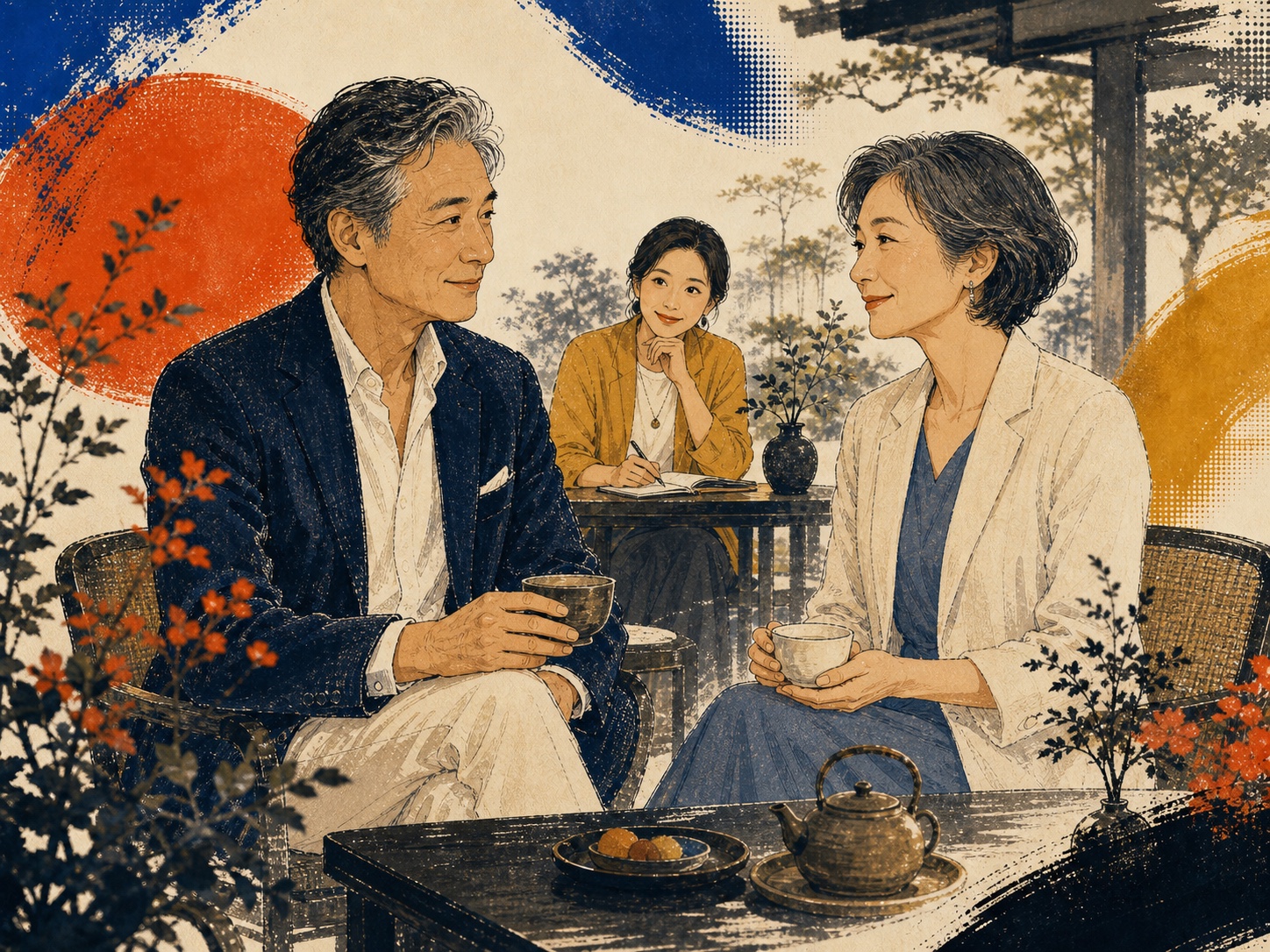 茜会の口コミ・評判と料金を象徴するウォールアート