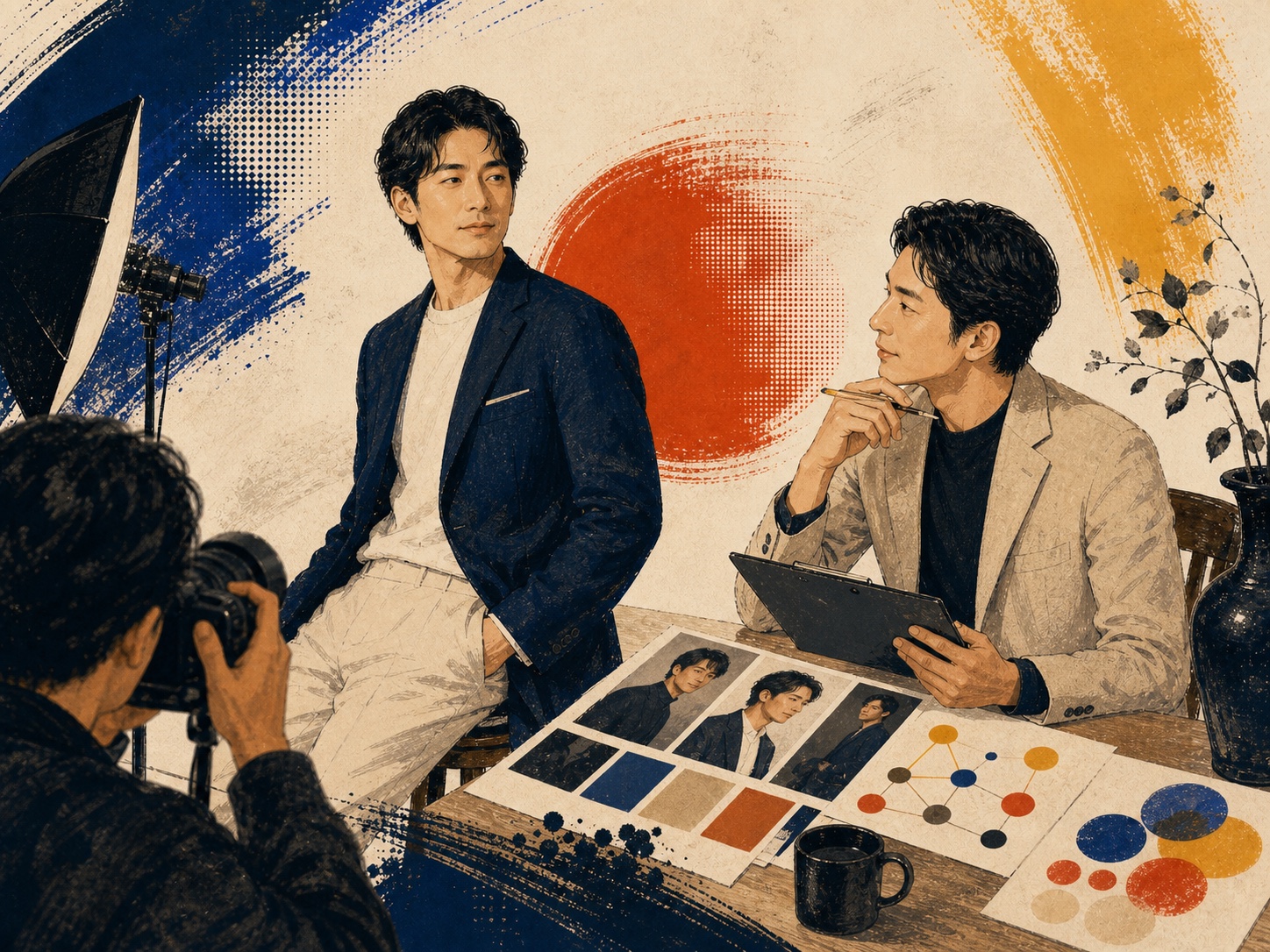 ヒーローマリッジの男性向けオンライン支援を象徴するウォールアート